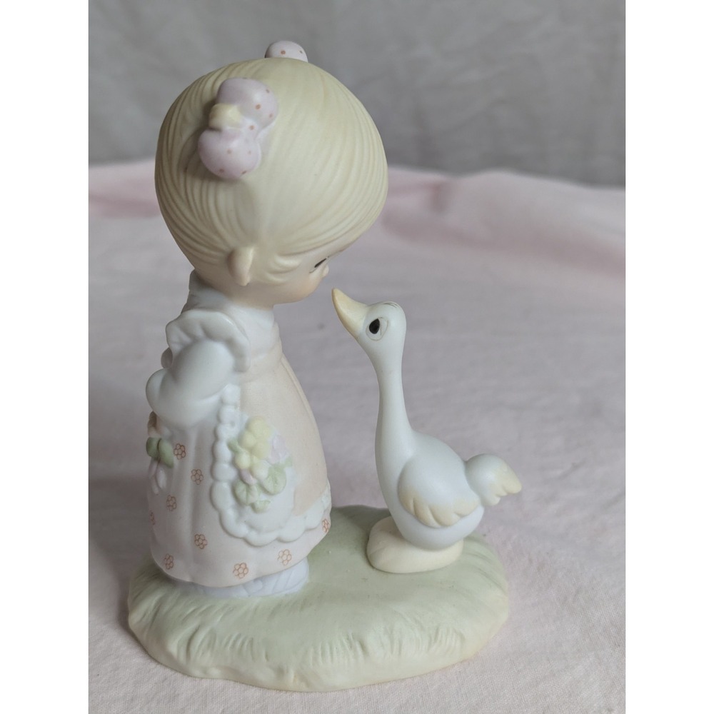 Make a Joyful Noise 1978 girl goose Precious Moments 1978 fish Ichthys symbol